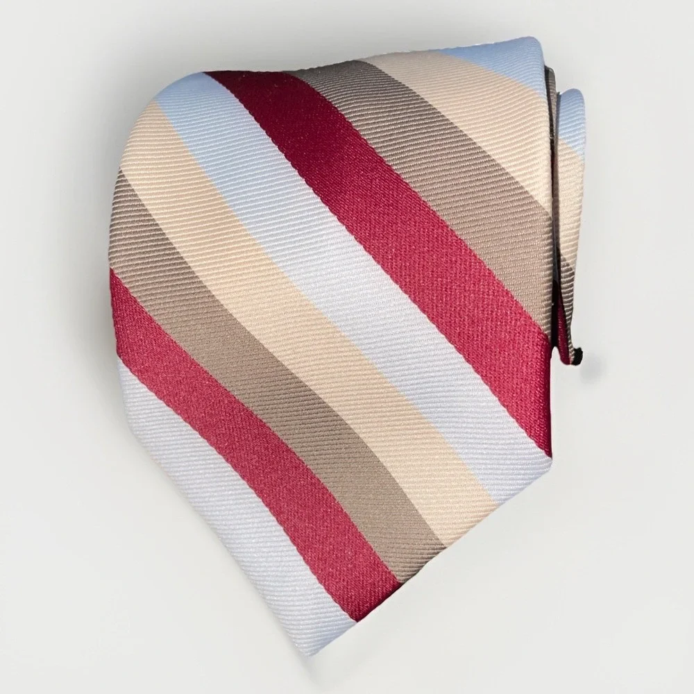 Sears Fashion Collection Men's Neck Tie Vintage Polyester Classic Striped